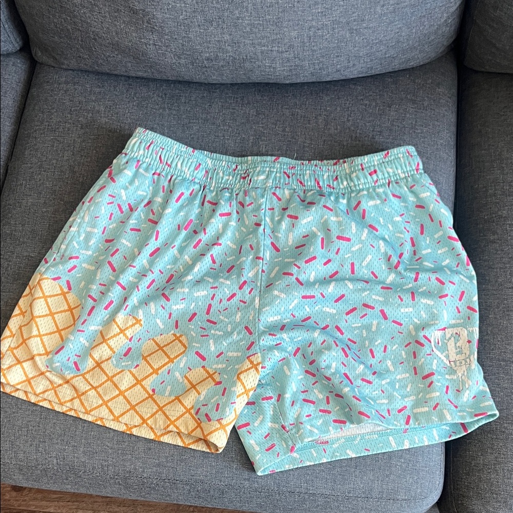 Men's Mint Ice Cream Print Athletic Shorts